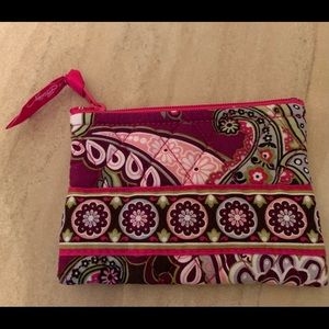 Vera Bradley Coin Pouch in Very Berry Paisley
